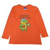 Bright orange long-sleeve kids’ t-shirt