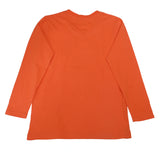 Bright orange long-sleeve kids’ t-shirt