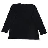 Black long-sleeve kids’ t-shirt