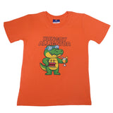 Orange short-sleeve kids’ t-shirt