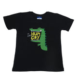 Black short-sleeve kids’ t-shirt