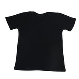 Black short-sleeve kids’ t-shirt