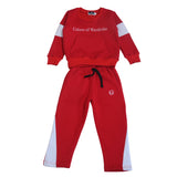 Red & White Kids Tracksuit