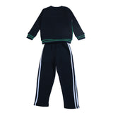 Color Block Kids Tracksuit – Navy, White & Green