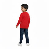 Red long-sleeve kids’ t-shirt