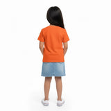 Orange short-sleeve kids’ t-shirt