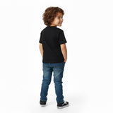 Black short-sleeve kids’ t-shirt