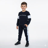 Black & White Kids Tracksuit – Modern Sporty Style