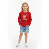 Red long-sleeve kids’ t-shirt