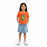 Orange short-sleeve kids’ t-shirt