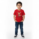 Bright red short-sleeve kids’ t-shirt