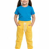 Bright yellow jogger pants