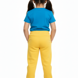 Bright yellow jogger pants